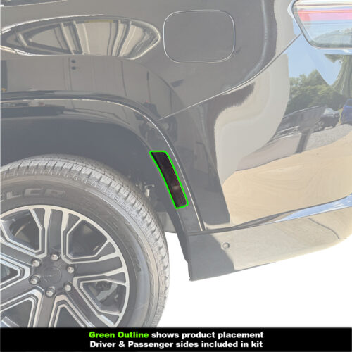 Crux Motorsports Front & Rear Side Marker Light Tint Overlay Dark Smoke 20% for Jeep Wagoneer 2022 + - Image 5