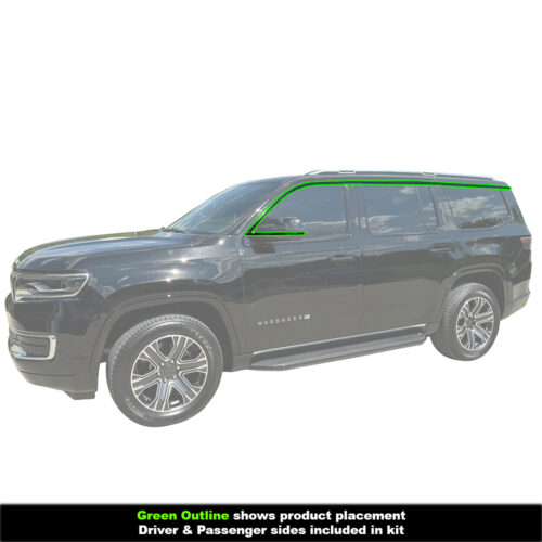 Crux Motorsports Window Chrome Delete Wrap Overlay for Jeep Wagoneer 2022 + - Image 4