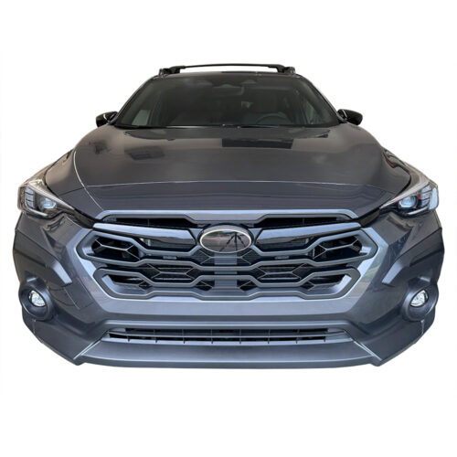 Crux Motorsports Front & Rear Emblem Tint Overlay Dark Smoke 20% for Subaru Crosstrek 2024 + - Image 2