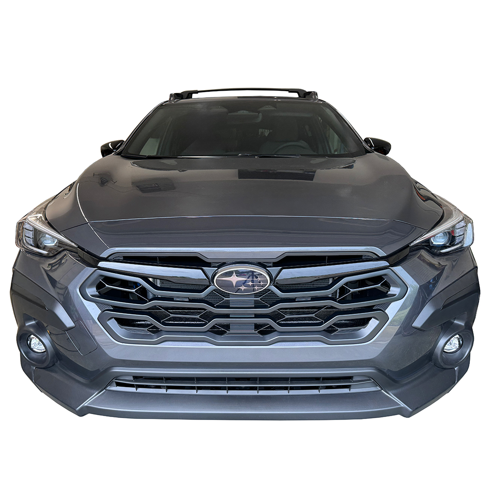 Crux Motorsports Front & Rear Emblem Tint Overlay Light Smoke 50% for Subaru Crosstrek 2024 +
