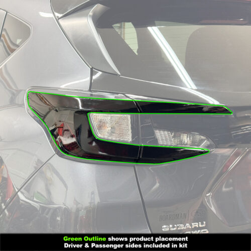 Crux Motorsports Tail Light Tint Reverse Overlay Dark Smoke 20% for Subaru Impreza, Crosstrek & Wilderness 2024+ - Image 3