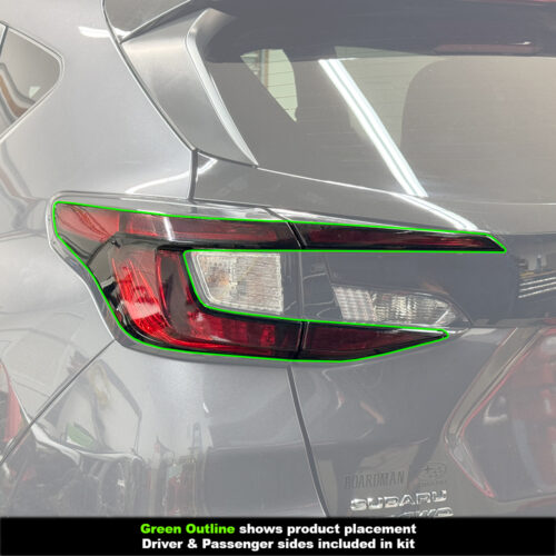 Crux Motorsports Tail Light Tint Reverse Overlay Light Smoke 50% for Subaru Impreza, Crosstrek & Wilderness 2024+ - Image 3