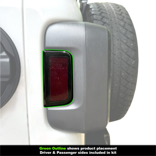 Crux Moto Side Tail Light Tint NON LED Light Smoke 50% compatible with Jeep Wrangler 2018+ - Image 3