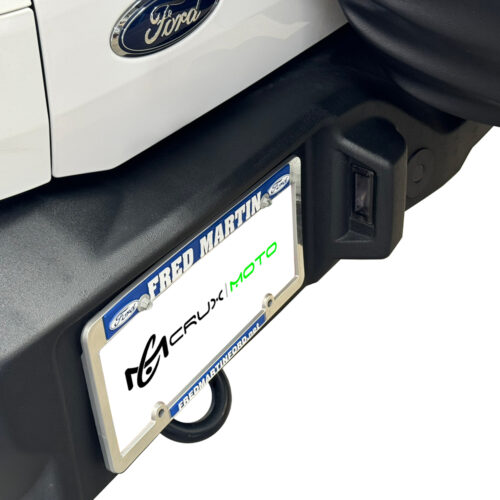 Crux Moto License Plate Light Vinyl Tint Overlay Light Smoke 50% compatible with Ford Bronco 2021 + - Image 2