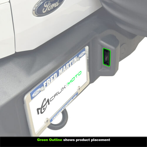 Crux Moto License Plate Light Vinyl Tint Overlay Light Smoke 50% compatible with Ford Bronco 2021 + - Image 3