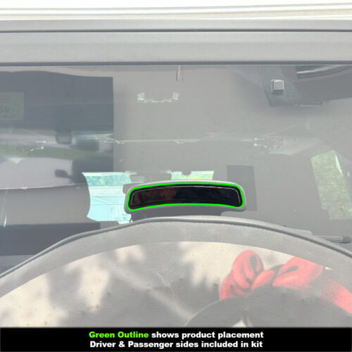 Crux Moto Third Brake Light Vinyl Tint Overlay Dark Smoke 20% compatible with Ford Bronco 2021 + - Image 3