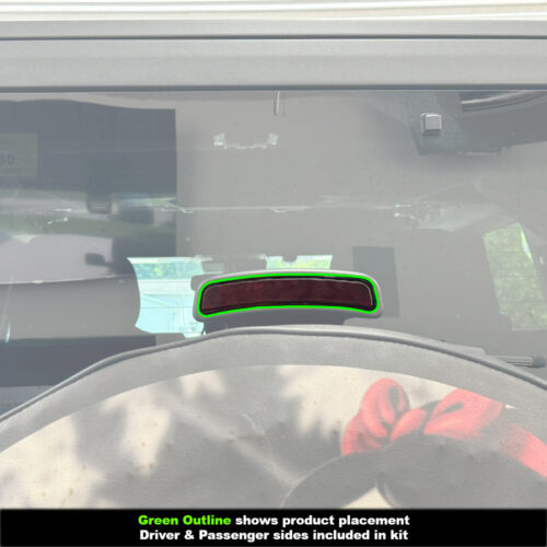 Crux Moto Third Brake Light Vinyl Tint Overlay Light Smoke 50% compatible with Ford Bronco 2021 + - Image 3