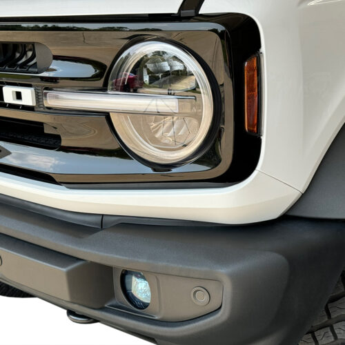 Crux Moto Fog Light Vinyl Tint Overlay Air Blue compatible with Ford Bronco 2021 + - Image 2