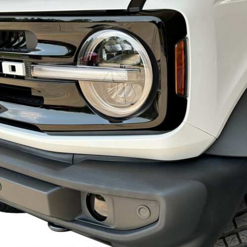 Crux Moto Fog Light Vinyl Tint Overlay Dark Smoke 20% compatible with Ford Bronco 2021 + - Image 2