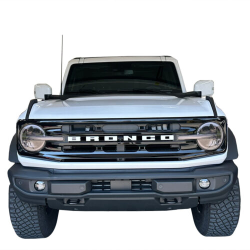 Crux Moto Headlight Full Vinyl Tint Overlay Light Smoke 50% compatible with Ford Bronco 2021 + - Image 3