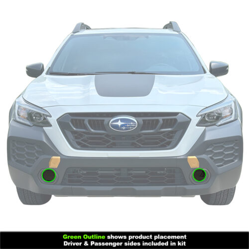Crux Motorsports Fog Light Tint Overlay Dark Smoke 20% for Subaru Outback & Forester Wilderness 2022 + - Image 3