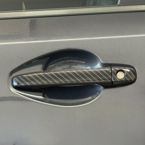 Crux Motorsports Door Handle Wrap Overlay Gloss Black Carbon Fiber for Subaru Forester 2025 + - Image 2