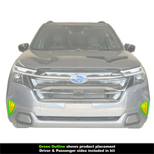 Crux Motorsports Fog Light Tint Overlay Yellow for Subaru Forester 2025 + - Image 3