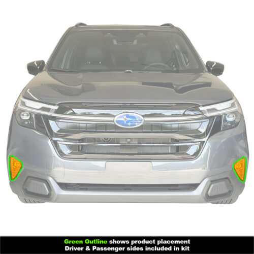 Crux Motorsports Fog Light Tint Overlay Orange/Amber for Subaru Forester 2025 + - Image 3