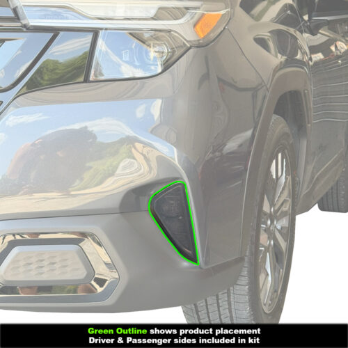 Crux Motorsports Fog Light Tint Overlay Dark Smoke 20% for Subaru Forester 2025 + - Image 5