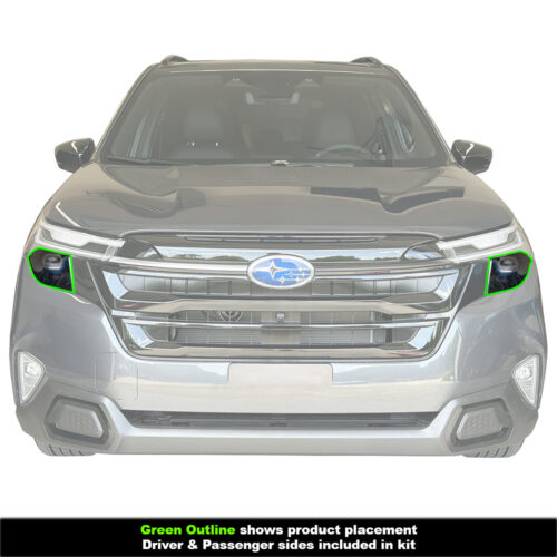Crux Motorsports Headlight Tint Front Overlay Light Smoke 50% for Subaru Forester 2025 + - Image 3
