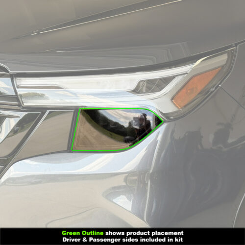 Crux Motorsports Headlight Tint Front Overlay Light Smoke 50% for Subaru Forester 2025 + - Image 5