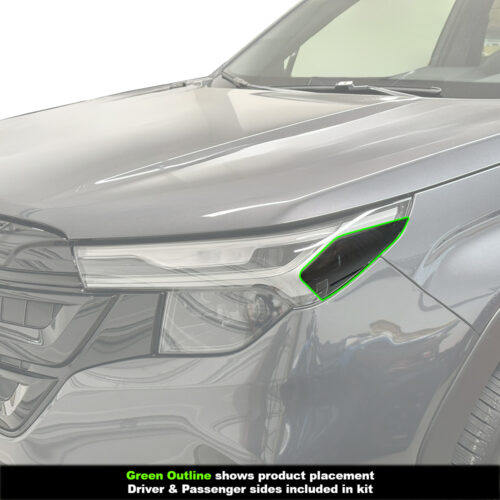 Crux Motorsports Headlight Tint Overlay Dark Smoke 20% for Subaru Forester 2025 + - Image 3