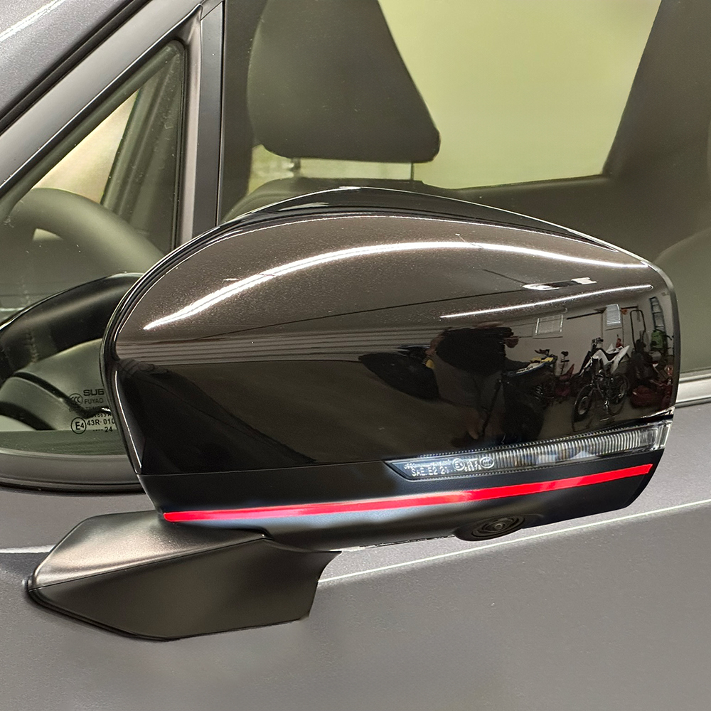 Crux Motorsports Mirror Pin Stripe Overlay for Subaru Forester 2025 +