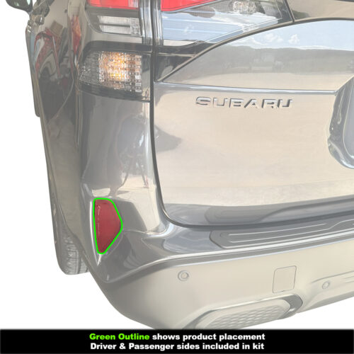 Crux Motorsports Rear Bumper Reflector Tint Overlay Light Smoke 50% for Subaru Forester 2025 + - Image 5