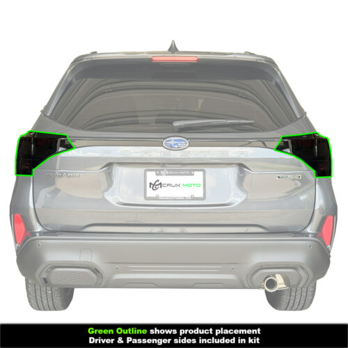 Crux Motorsports Tail Light Full Tint Overlay Dark Smoke 20% for Subaru Forester 2025 + - Image 3
