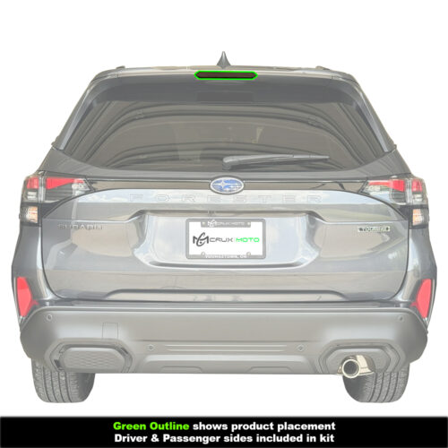 Crux Motorsports Third Brake Light Tint Overlay Dark Smoke 20% for Subaru Forester 2025 + - Image 3