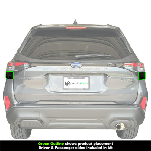 Crux Motorsports Turn Signal Tint Overlay Dark Smoke 20% for Subaru Forester 2025 + - Image 3