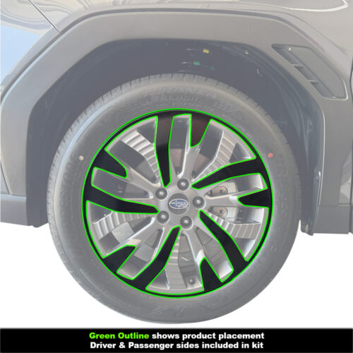 Crux Motorsports Wheel Wrap Overlay Satin Black for Subaru Forester 2025 + - Image 3