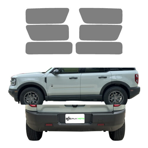 Crux Moto Side Marker & Bumper Reflector Vinyl Tint Overlay Light Smoke 50% compatible with Ford Bronco Sport 2021 + - Image 5