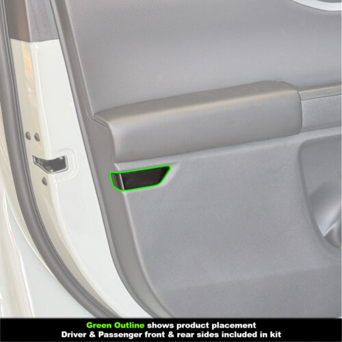 Crux Moto Door Reflector Vinyl Tint Overlay Dark Smoke 20% compatible with Ford Bronco Sport 2021 + - Image 3