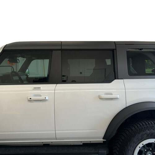 Crux Motorsports B&C Pillar Vinyl Wrap Overlay Brushed Metallic Black for Ford Bronco 2021 + - Image 3