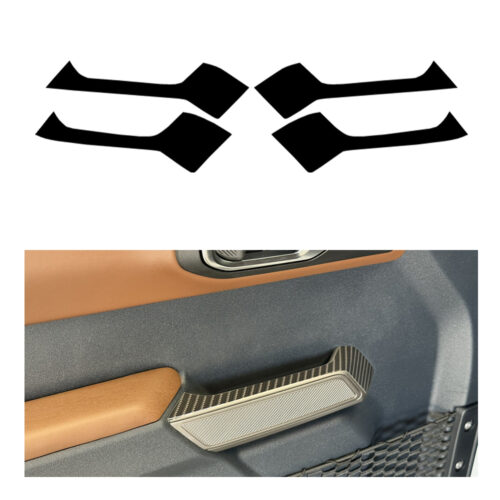 Crux Motorsports Interior Door Handle Vinyl Wrap Gloss Black Carbon Fiber for Ford Bronco 2021 + - Image 4