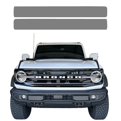 Crux Moto Headlight Center Vinyl Tint Overlay Light Smoke 50% compatible with Ford Bronco 2021 + - Image 4