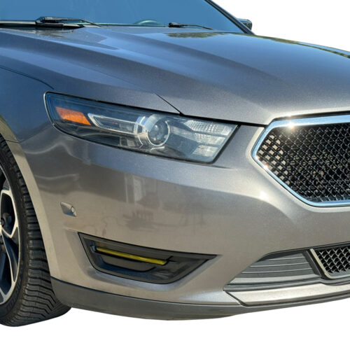 Crux Moto Fog Light Tint Vinyl Wrap Overlay Yellow Compatible with Ford Taurus 2013 - 2019 - Image 2