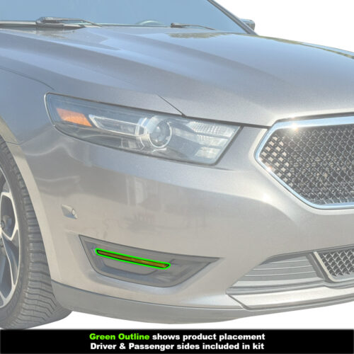 Crux Moto Fog Light Tint Vinyl Wrap Overlay Yellow Compatible with Ford Taurus 2013 - 2019 - Image 3