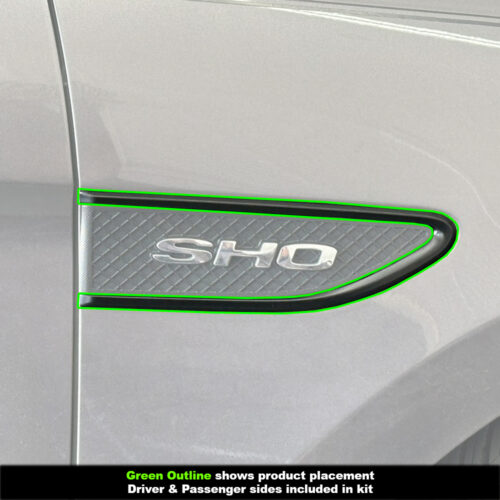 Crux Motorsports Fender Vent Chrome Delete Vinyl Wrap Overlay Compatible with Ford Taurus 2010 - 2013 - Image 3