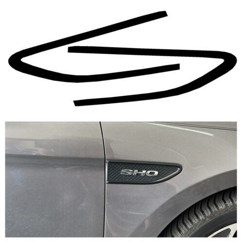 Crux Motorsports Fender Vent Chrome Delete Vinyl Wrap Overlay Compatible with Ford Taurus 2010 - 2013 - Image 4