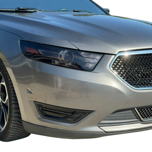 Crux Moto Headlight & DRL Tint Vinyl Wrap Overlay Light Smoke 50% Compatible with Ford Taurus 2013 - 2019 - Image 2