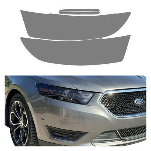 Crux Moto Headlight & DRL Tint Vinyl Wrap Overlay Light Smoke 50% Compatible with Ford Taurus 2013 - 2019 - Image 5