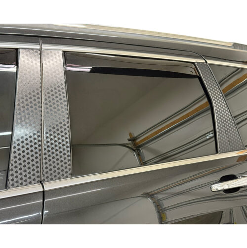 Crux Motorsports B&C Pillar Vinyl Wrap Overlay Carbon Weave Compatible with Jeep Grand Cherokee 2011 - 2022 WK2 - Image 2