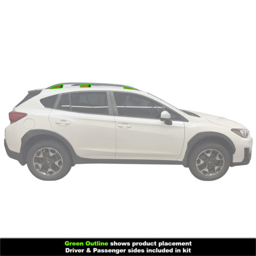 Crux Motorsports Roof Rail Accent Vinyl Wrap Compatible with Subaru Crosstrek 2018 - 2023 - Image 3