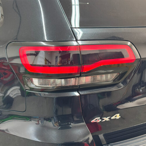 Crux Motorsports Tail Light vinyl wrap overlay kit Metallic Gloss Black compatible with Jeep Grand Cherokee WK2 2014 - 2022 - Image 2