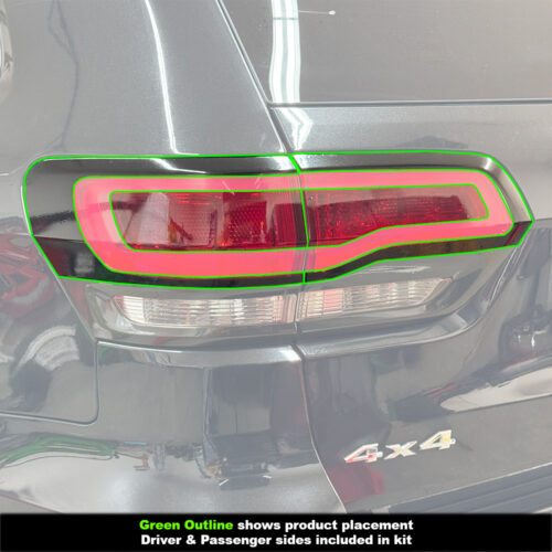Crux Motorsports Tail Light Vinyl Wrap Overlay Kit Light Smoke 50% Compatible with Jeep Grand Cherokee WK2 2014 - 2022 - Image 3