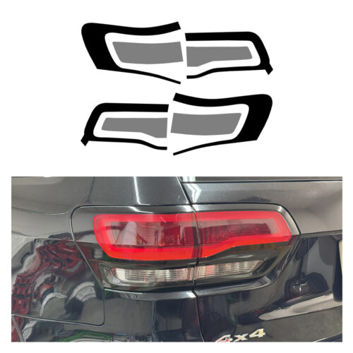 Crux Motorsports Tail Light Vinyl Wrap Overlay Kit Light Smoke 50% Compatible with Jeep Grand Cherokee WK2 2014 - 2022 - Image 4