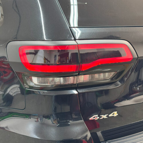 Crux Motorsports Tail Light vinyl wrap overlay kit Matte Black compatible with Jeep Grand Cherokee WK2 2014 - 2022 - Image 2