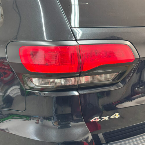 Crux Motorsports Tail Light Outer Only Kit Vinyl Wrap Overlay Satin Black compatible with Jeep Grand Cherokee 2014 - 2022 WK2 - Image 2