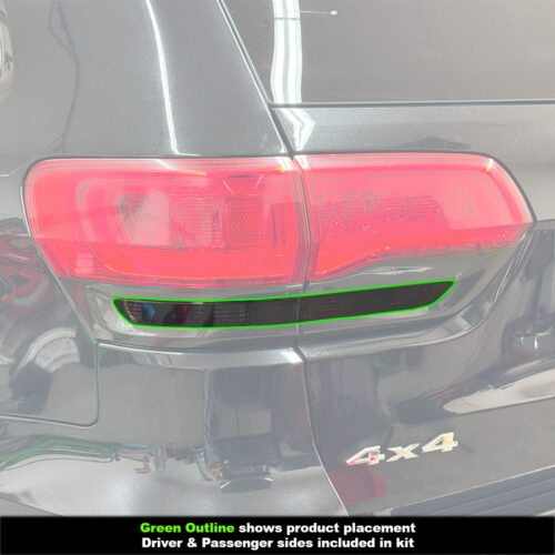 Crux Motorsports Reverse & Turn Signal Tint Dark Smoke 20% for 2014 - 2022 WK2 Jeep Grand Cherokee - Image 3