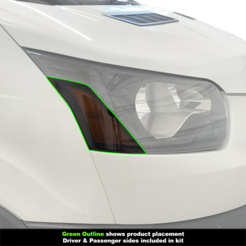 Crux Motorsports Headlight Tint Vinyl Wrap Overlays Light Smoke 50% Compatible with Ford Transit 150/250/350 2015 + - Image 3