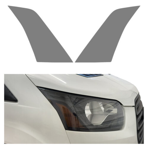 Crux Motorsports Headlight Tint Vinyl Wrap Overlays Light Smoke 50% Compatible with Ford Transit 150/250/350 2015 + - Image 4