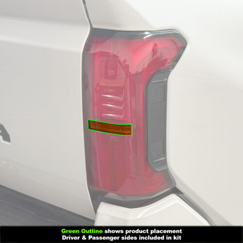Crux Motorsports Reverse Light Tint Vinyl Wrap Overlay Orange/Amber compatible with Toyota Tacoma 2024+ - Image 3